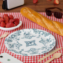 Western Cowboy Toile de Jouy Bandana Design Horse