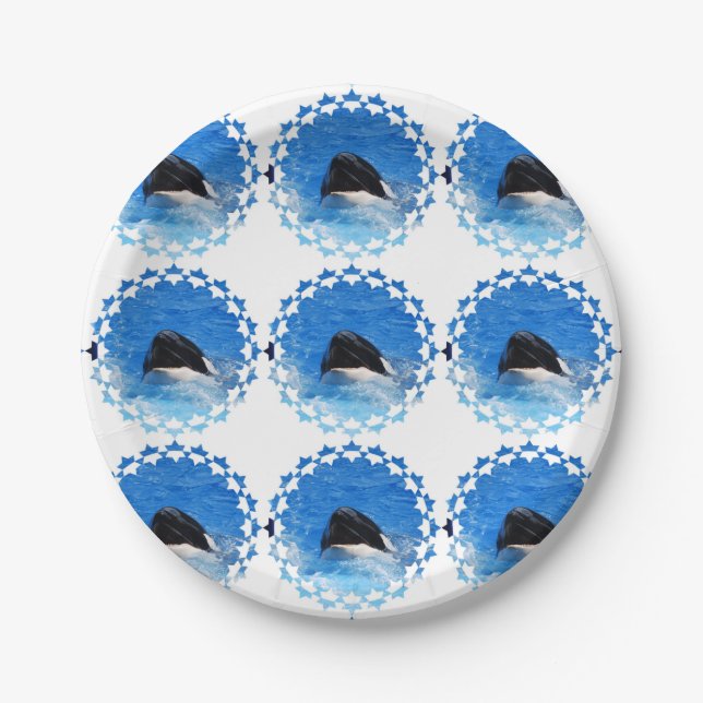 Assiettes En Carton whale-51 (Devant)