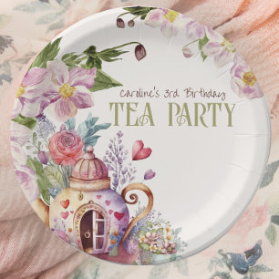 Assiettes En Carton WhimssFleur sauvage Fairytale Tea Party