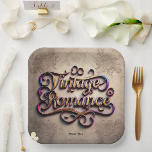 Assiettes En Carton "Whispers of Love"