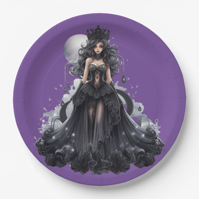 Assiettes En Carton Wicked Witch (Devant)