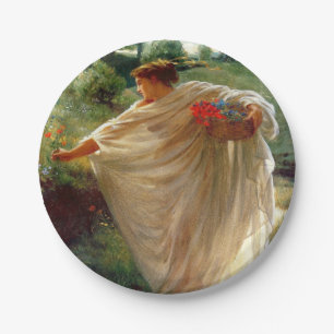 Assiettes En Carton Wild Blossoms (par Edward Poynter)