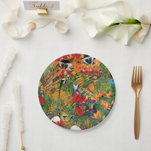 Assiettes En Carton Wild Creation  (Mariage)