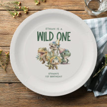 Wild One mignonne Dinosaur Première fête d'anniver