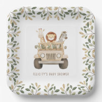 Wild One Safari Animaux Baby shower neutre