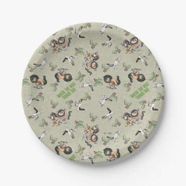 Assiettes En Carton Wild Rumpus Motif de vacances (Devant)