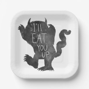 Assiettes En Carton Wild Thing   Je vais vous manger