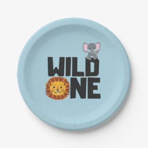 Assiettes En Carton WILL ONE First Birthday Party Plates