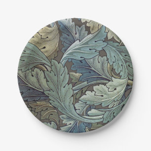 Assiettes En Carton William Morris Acanthus Sage Fleur Floral Botaniqu