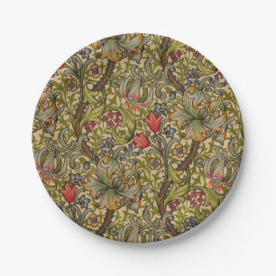Assiettes En Carton William Morris Golden Lily