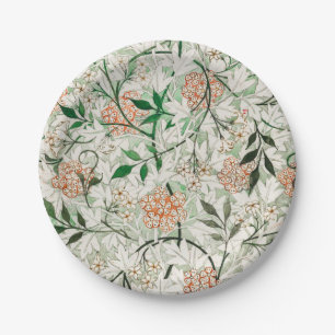 Assiettes En Carton William Morris Jardin de Jasmin Fleur Classique