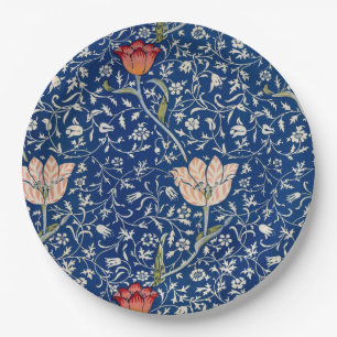 Assiettes En Carton William Morris Medway Floral bleu