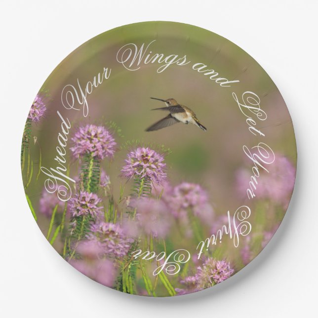 Assiettes En Carton Wings de Hummingbird (Devant)