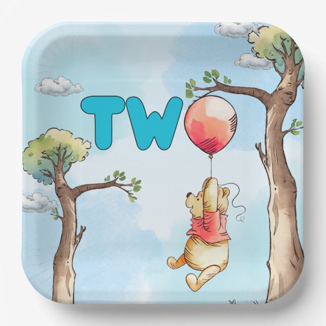 Assiettes En Carton Winnie les deux plaques (Recto)