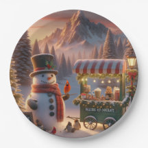 Winter Wonderland Snowman's Hot Chocolate Cart