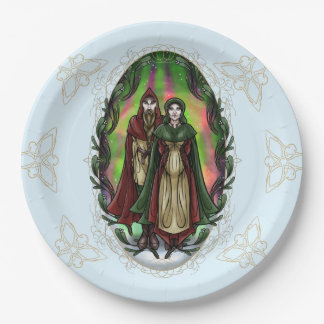 Assiettes En Carton Woden & Fríge : Salutations de Yule