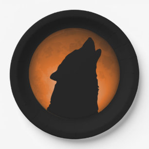 Assiettes En Carton Wolf Moon
