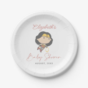 Assiettes En Carton Wonder Woman   Nouveau bébé bientôt