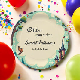Assiettes En Carton Woodland Enchanted Forest Fairytale 1er anniversai