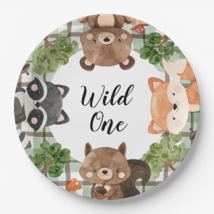 Assiettes En Carton Woodland Paper Plates Wild One Plates
