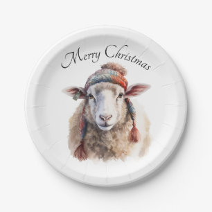 Assiettes En Carton Wooly Wonderland, coutume