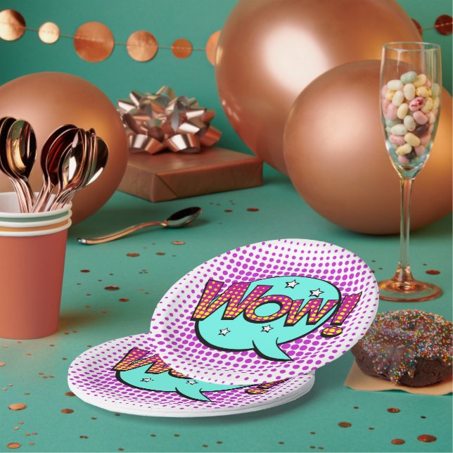 Assiettes En Carton Wow Party (Multi)
