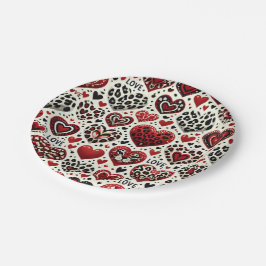 Assiettes En Carton Y'a de l'amour dans l'air 