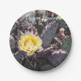 Assiettes En Carton Yellow cactus