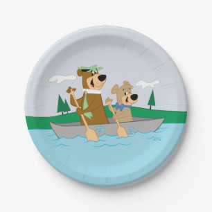 Assiettes En Carton Yogi Bear et Boo Boo Fun Canoe Adventure
