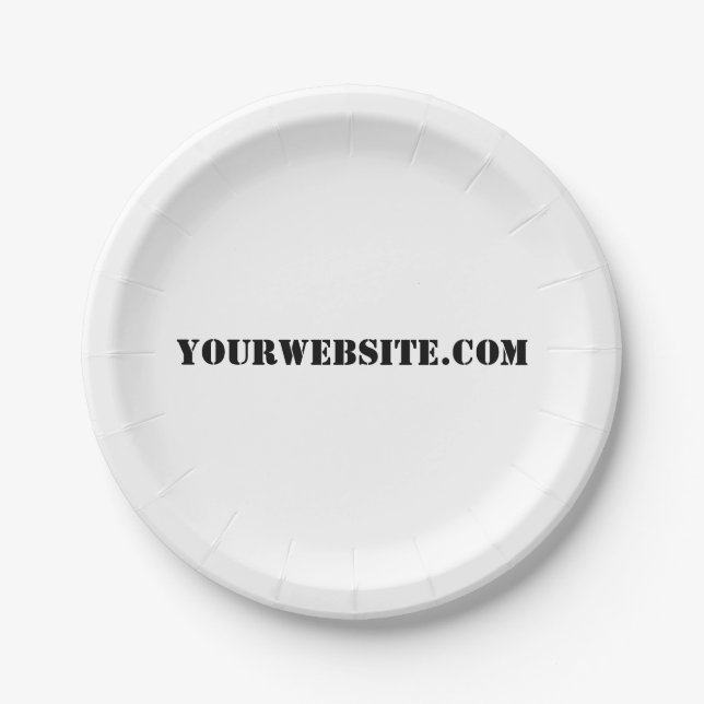 Assiettes En Carton YourWebSite.com (Devant)