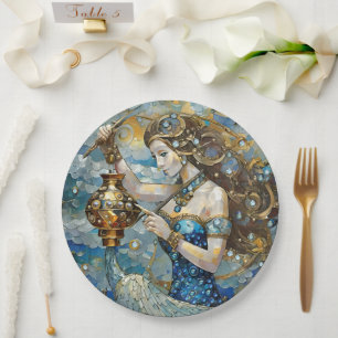 Assiettes En Carton Zodiac - Aquarius Le Porteur D'Eau