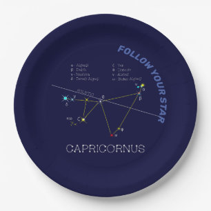 Assiettes En Carton Zodiaque Capricornus