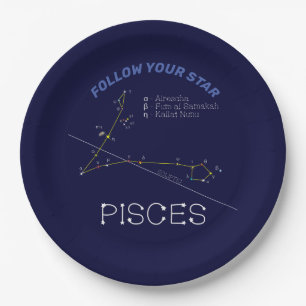 Assiettes En Carton Zodiaque Pisces