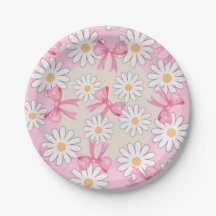 Assiettes en papier à arc et fleur de marguerite 7