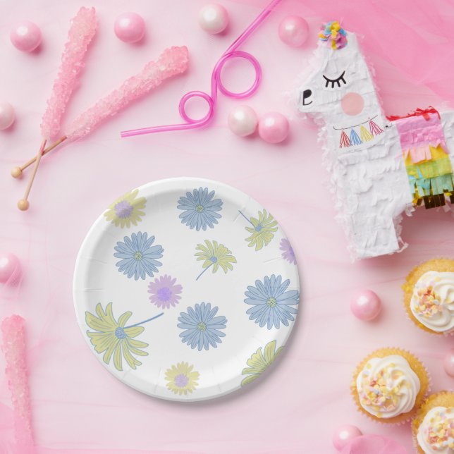 Assiettes en papier Dainty Daisies (Fête)