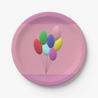 Assiettes en papier d'anniversaire (fille)