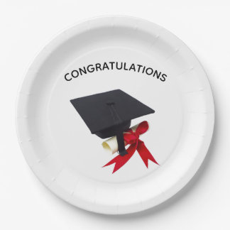 ASSIETTES EN PAPIER DE FIN D'ÉTUDES