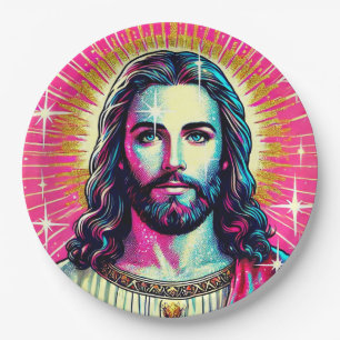 Assiettes en papier de Jésus !