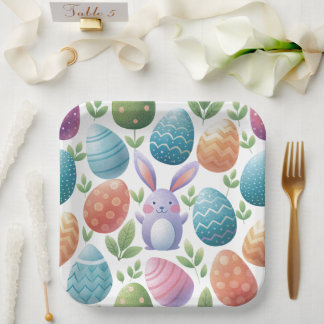 Assiettes en papier de Pâques magnifiques