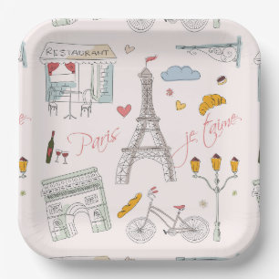 Assiettes en papier de Paris, Fête de la Tour Eiff