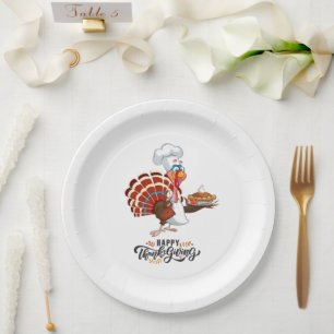 Assiettes en papier de Thanksgiving