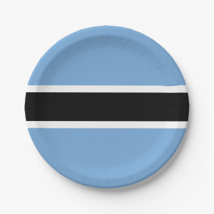 Assiettes en papier du drapeau patriotique du Bots
