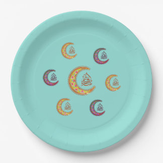 assiettes en papier eid mubarak عيد مبارك