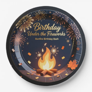 Assiettes en papier élégantes pour anniversaire de