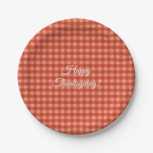 Assiettes en papier Joyeux Thanksgiving