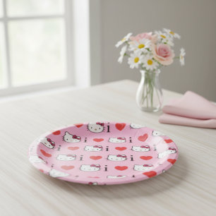Assiettes en papier Kitty