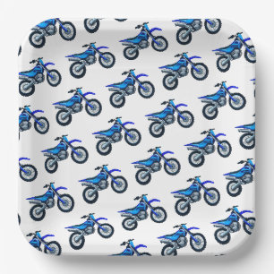 Assiettes en papier Motocross, Fête de moto cross