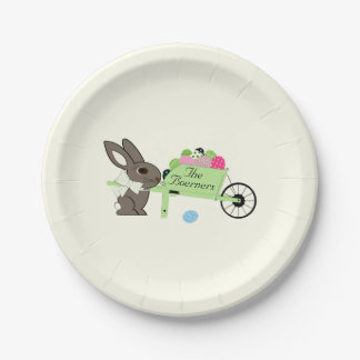 Assiettes en papier Œufs de Pâques personnalisés L