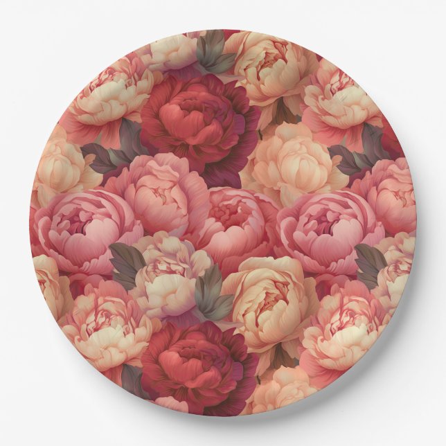 Assiettes en papier Paeonia (Devant)