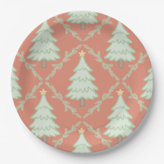 🎄 Assiettes en papier pastel pour fête de Noël ✨